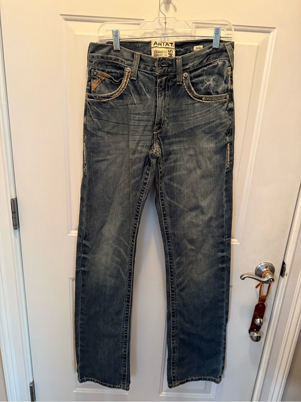 Ariat Men's Faded Indigo Straight Jeans size 30/36